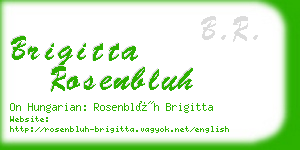 brigitta rosenbluh business card